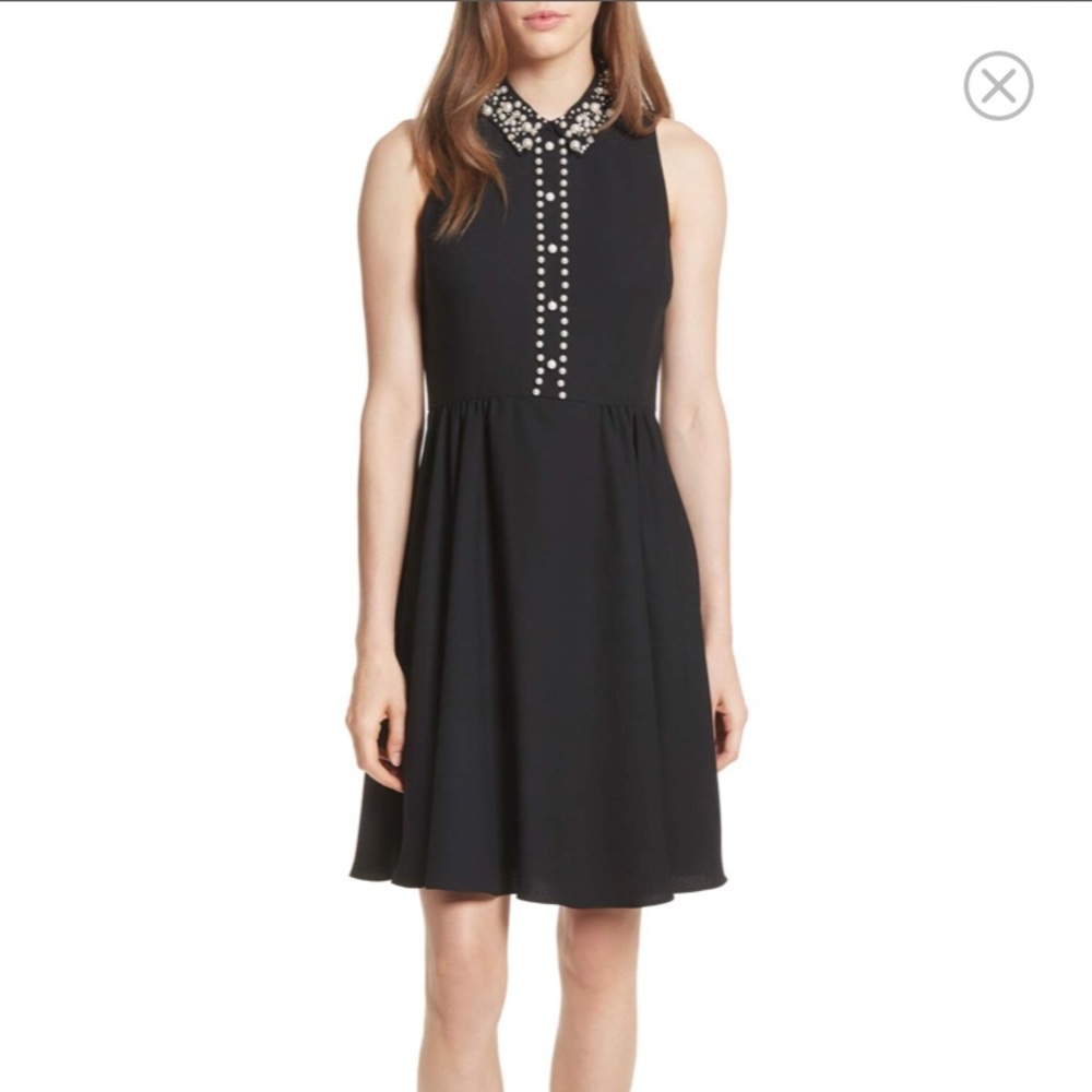 Kate Spade Black Pearl Sleeveless Dress Size 4